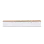 Nordure Ligne 160 Soporte para TV Pino Atlántico y Blanco